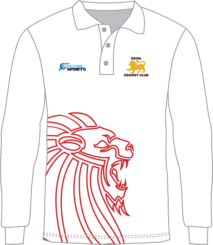 Keira Cricket Club Playing Polo Shirt Long Sleeve