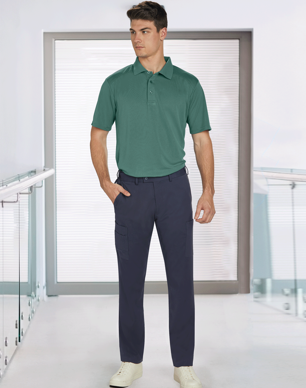 Green polo sales cargo pants