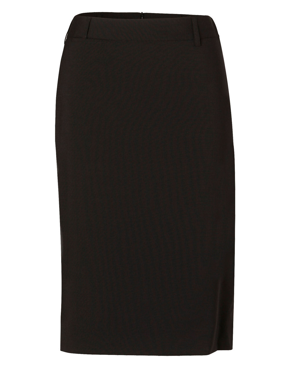 Ladies Wool Stretch Mid Length Lined Pencil Skirt - M9470