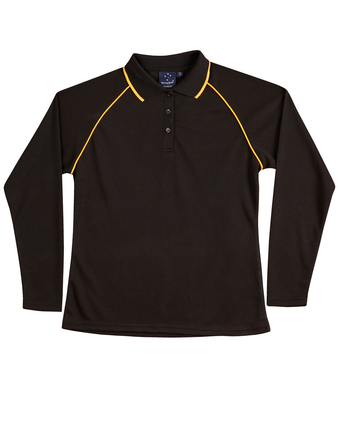 Ladies Cooldry Long Sleeve Contrast Polo - PS44