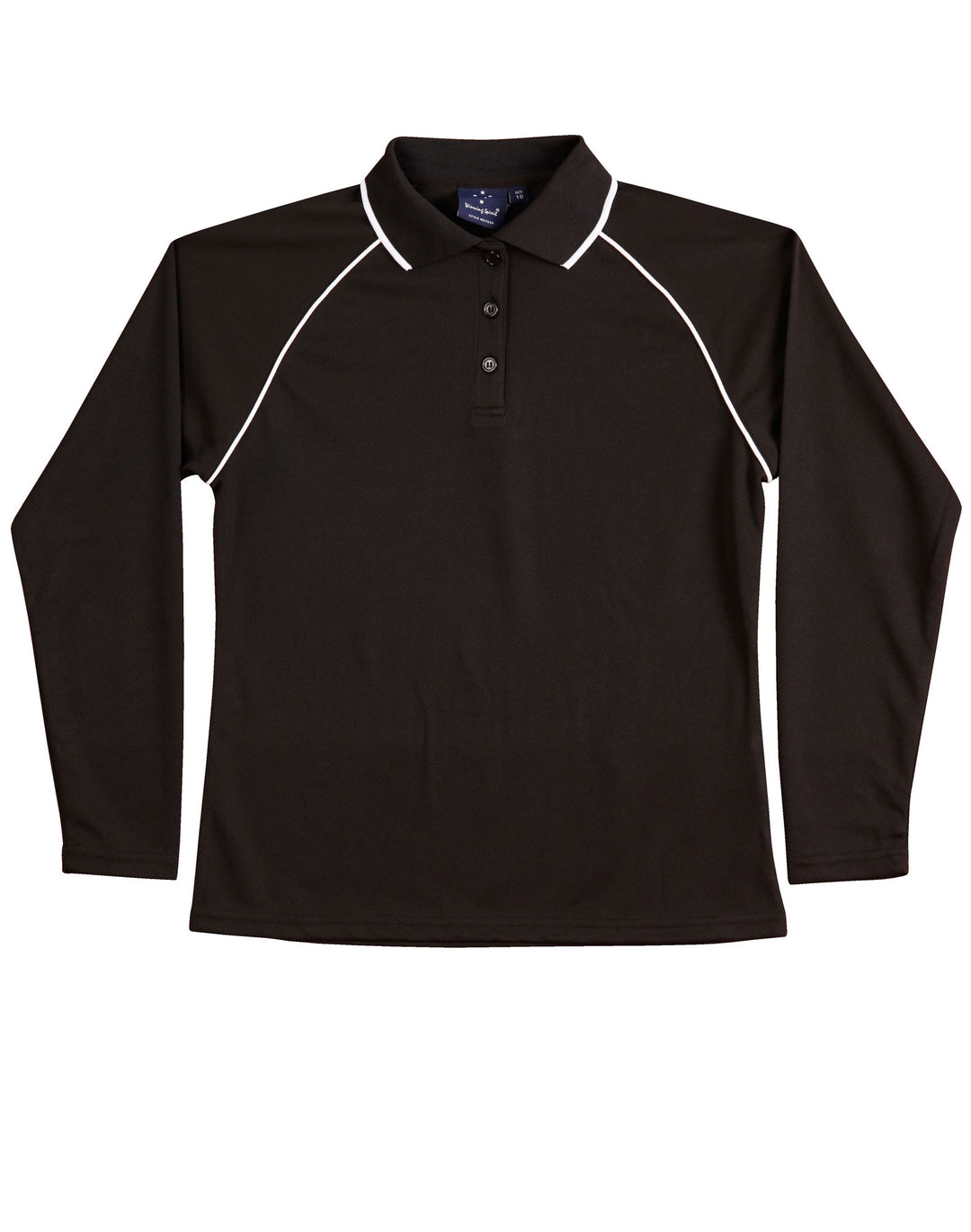 Ladies Cooldry Long Sleeve Contrast Polo - PS44