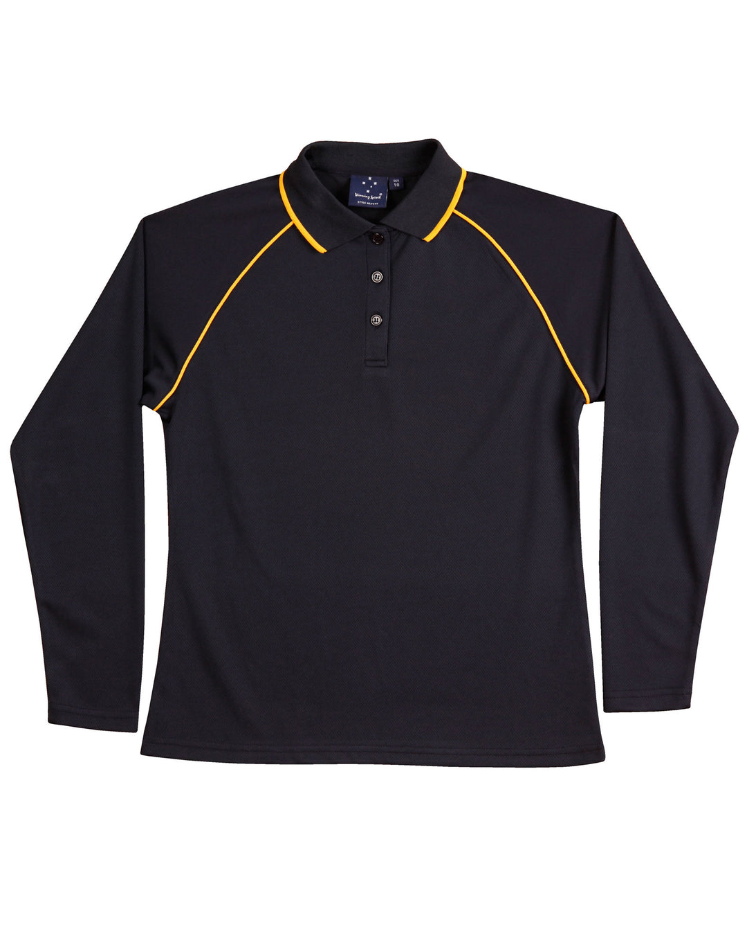 Ladies Cooldry Long Sleeve Contrast Polo - PS44