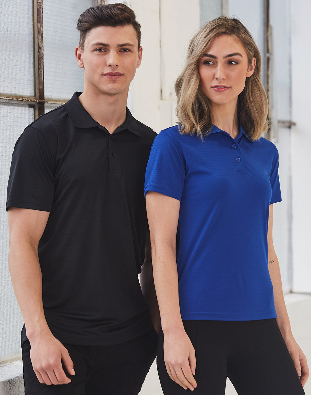 Def Code 3238 Men's Textured Polo - PS75 – Aceit