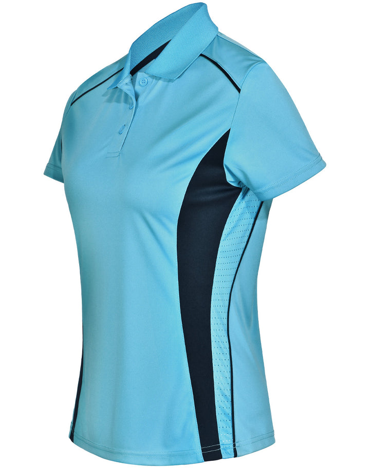 Ladies Cooldry Contrast Polo - PS80 (7 Colours)