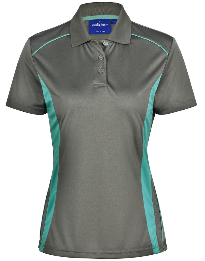 Ladies Cooldry Contrast Polo - PS80 (7 Colours)