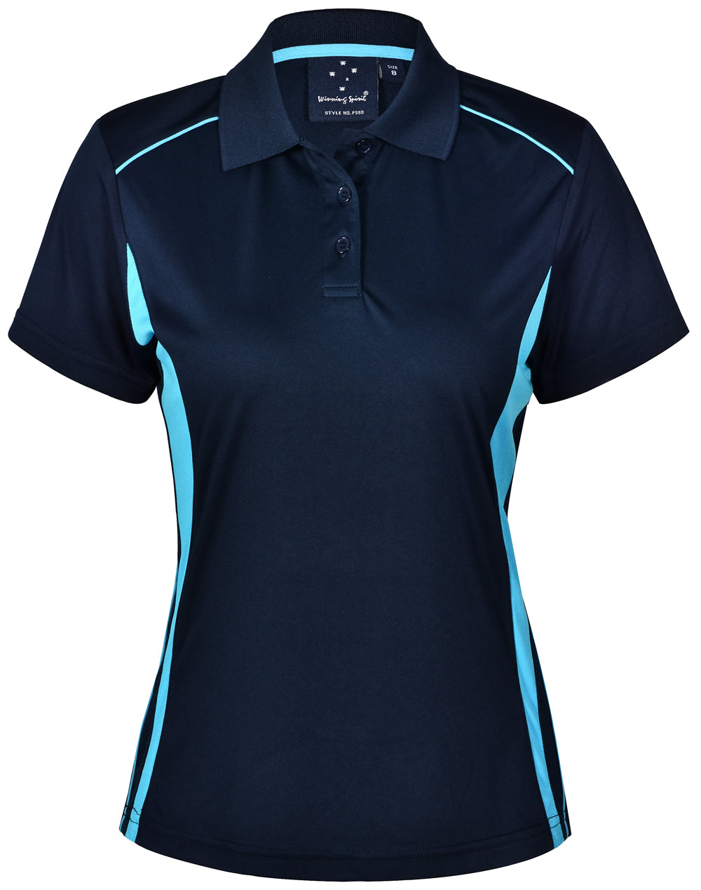 Ladies Cooldry Contrast Polo - PS80 (7 Colours)
